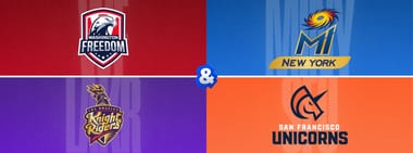 Washington Freedom vs. MI New York & LA Knight Riders vs. San Francisco Unicorns